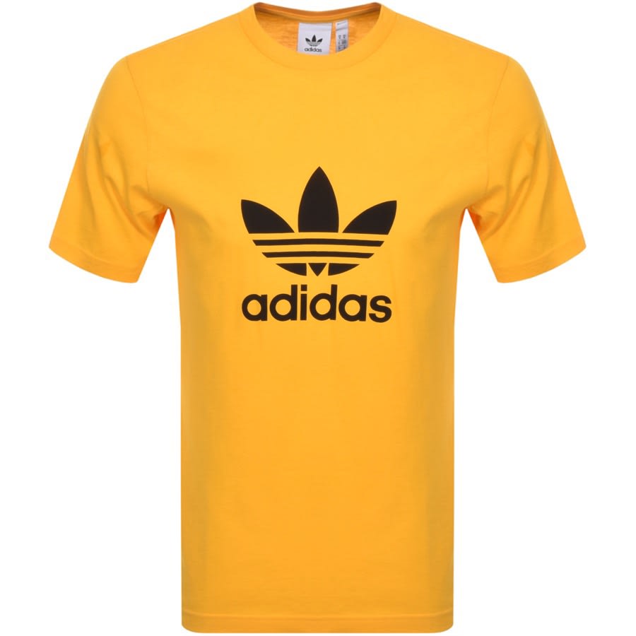 Alternative Image for Productadidas Originals Trefoil T Shirt Yellow1